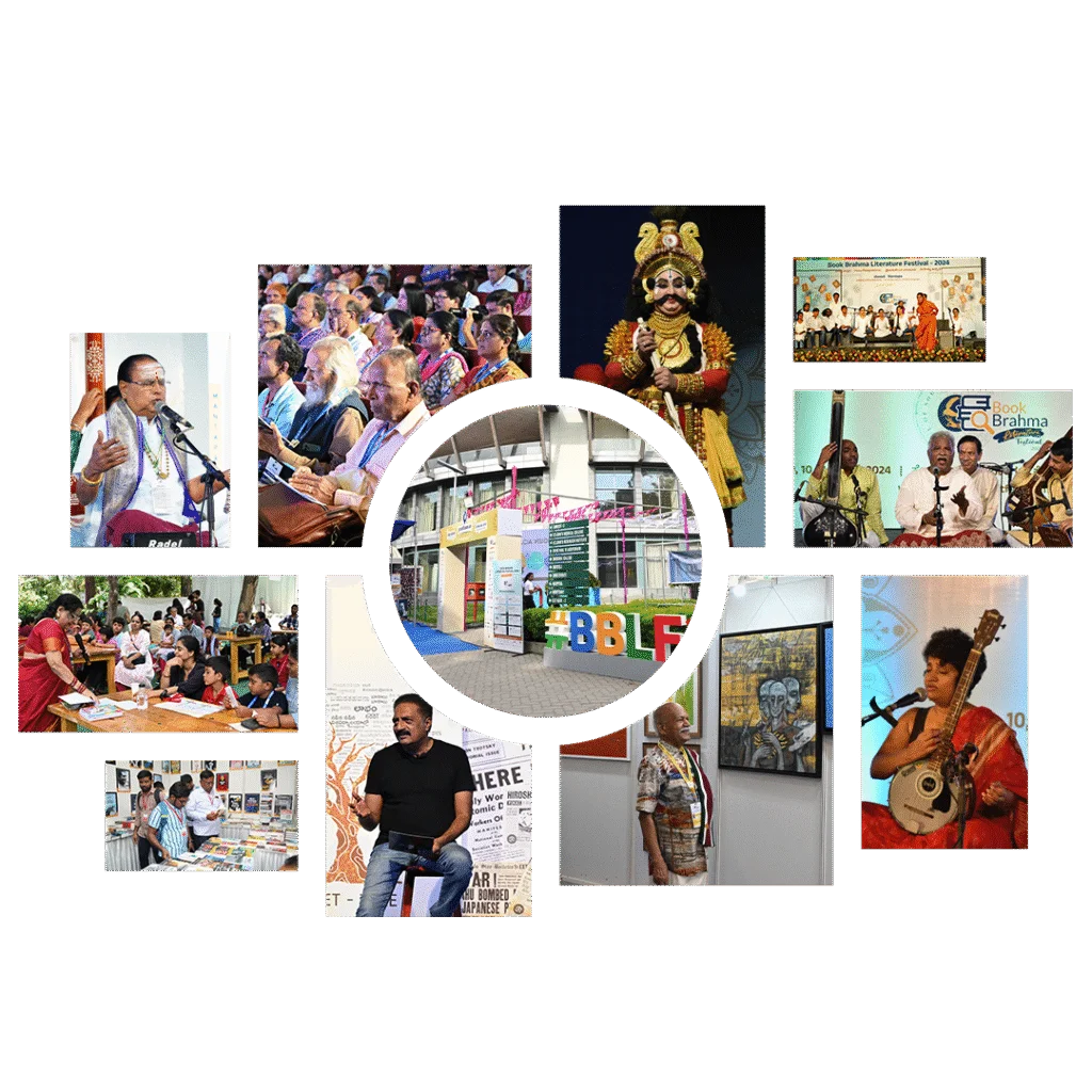 Book brahma literature Festival Illustration